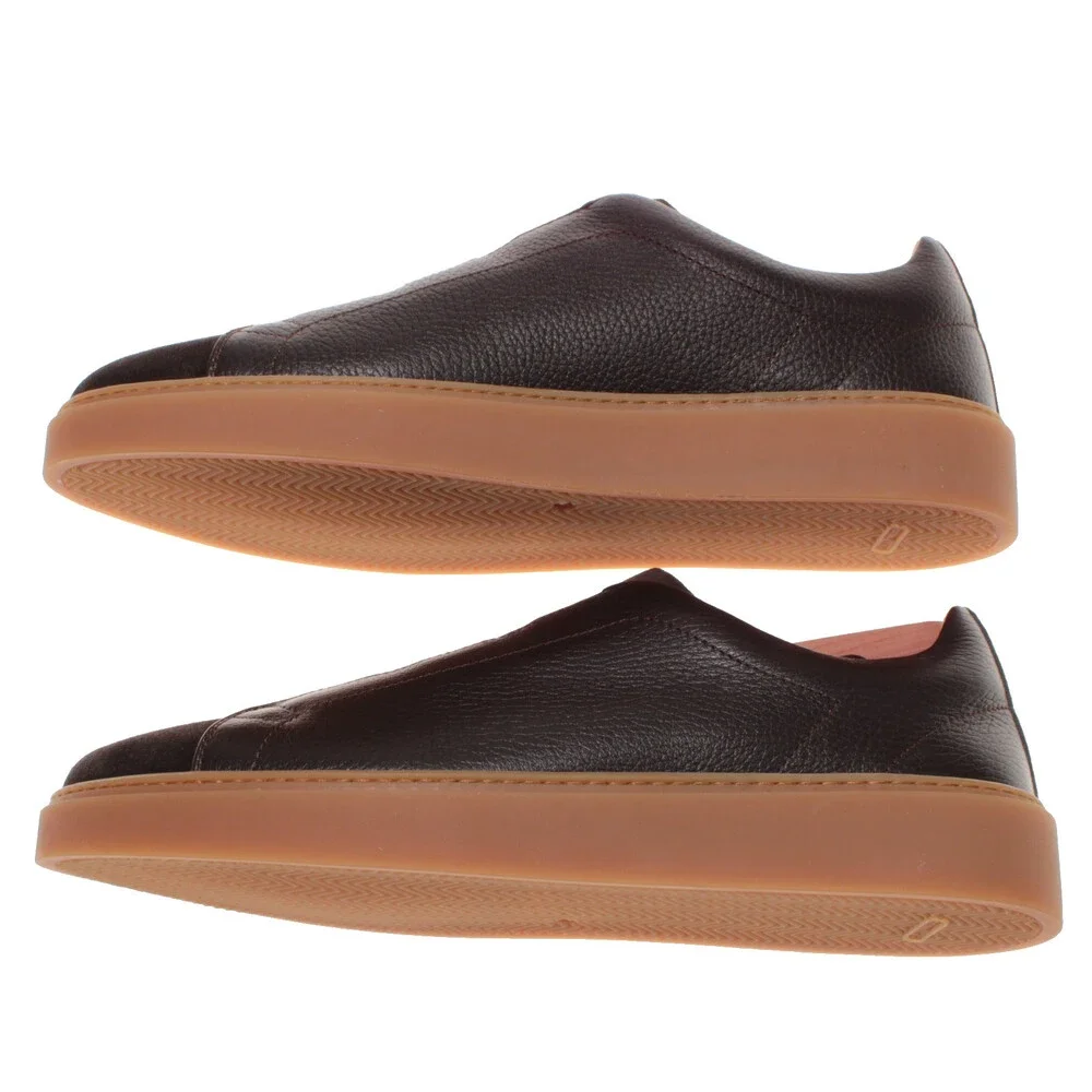 RFR Fabiano Ricci NWB Slip On Sneakers Size 45 (US 12) in Brown Leather & Suede